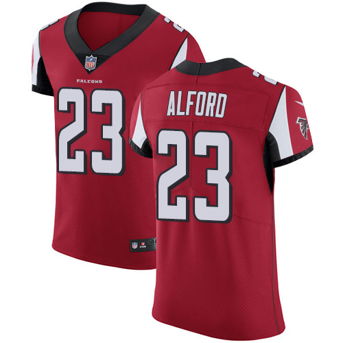 Nike Falcons #23 Robert Alford Red Team Color Men's Stitched NFL Vapor Untouchable Elite Jersey - Click Image to Close